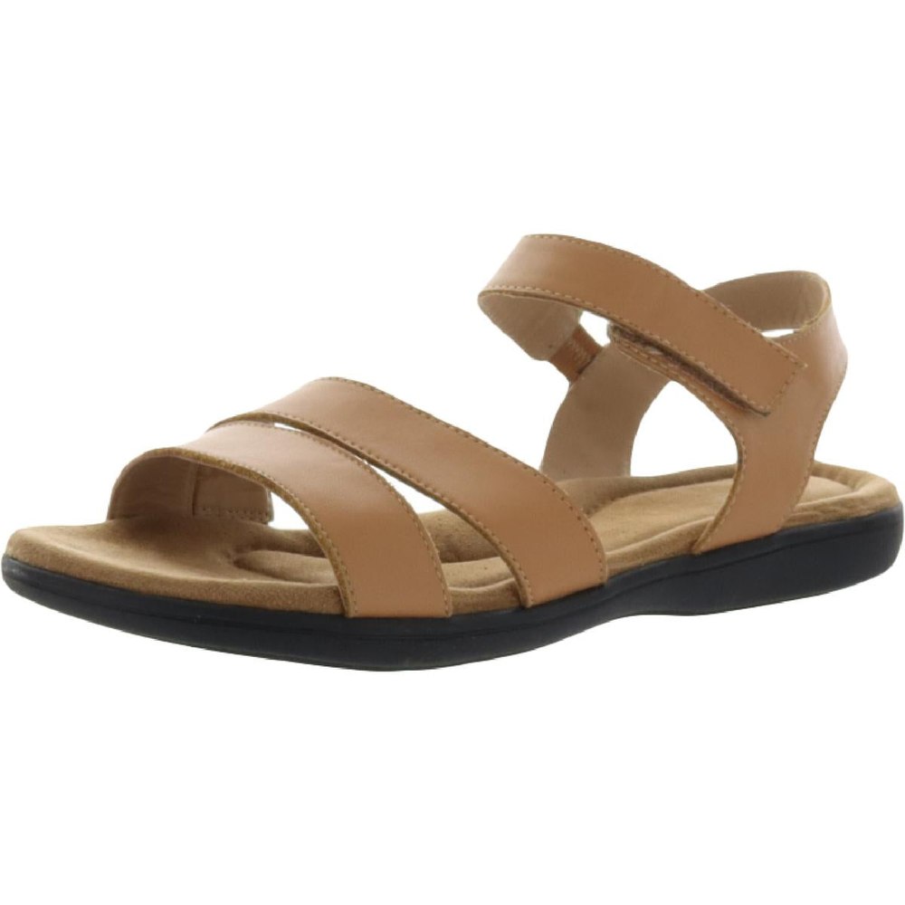 Savannah Leather Slip On Flat Sandals