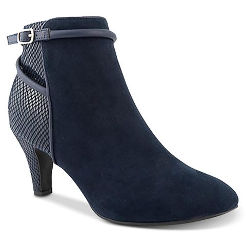 Melinaa Faux Leather Almond Toe Booties