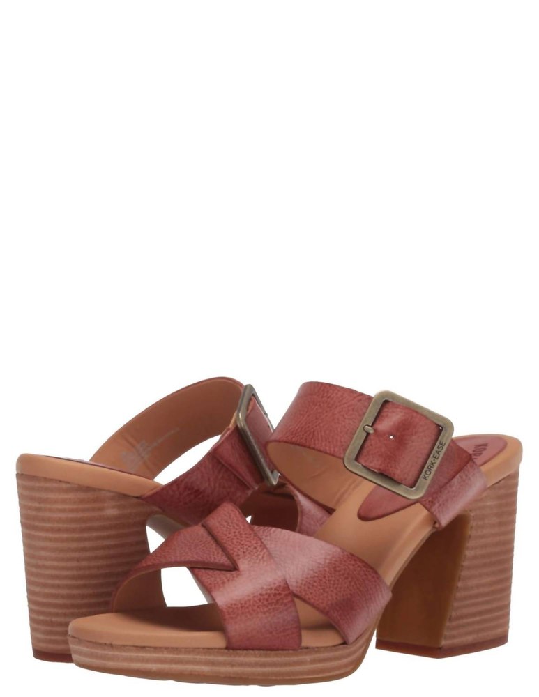 Hesperia Platform Sandal In Rust