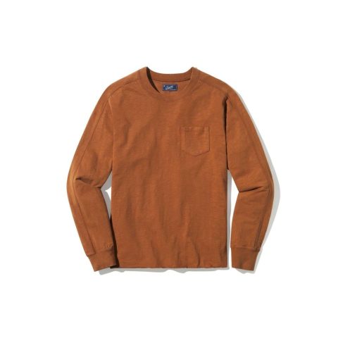 New Cooper Garment Dyed Pocket Tee In Monks Robe