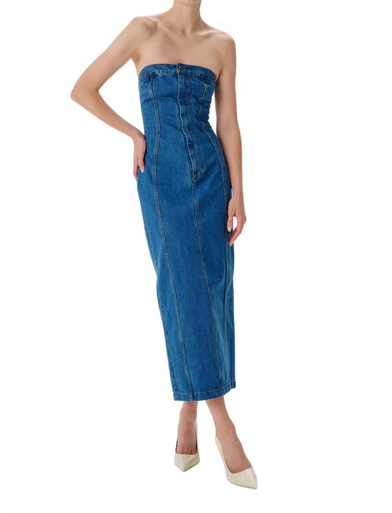 Leopol Dress In Indigo Wash 7766577250364