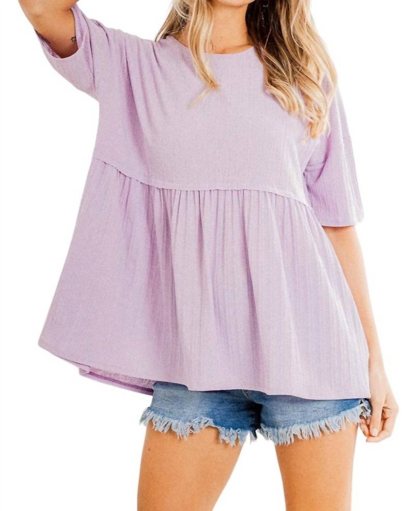 Babydoll Top In Lavender 7766594846780