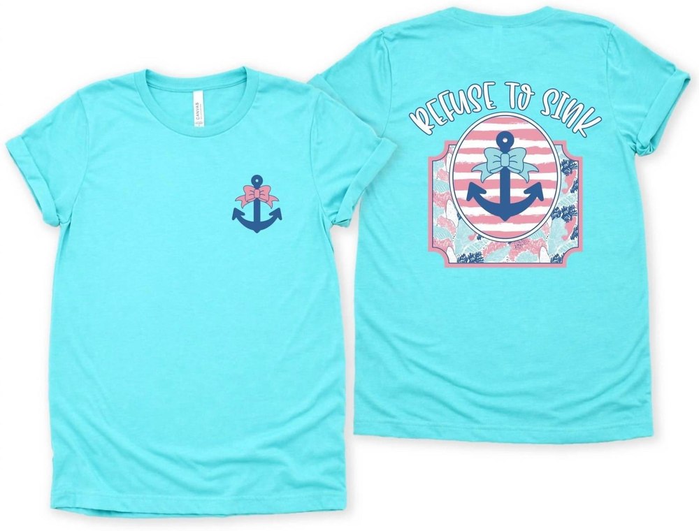 Refuse To Sink Tee In Light Blue 7766595043388