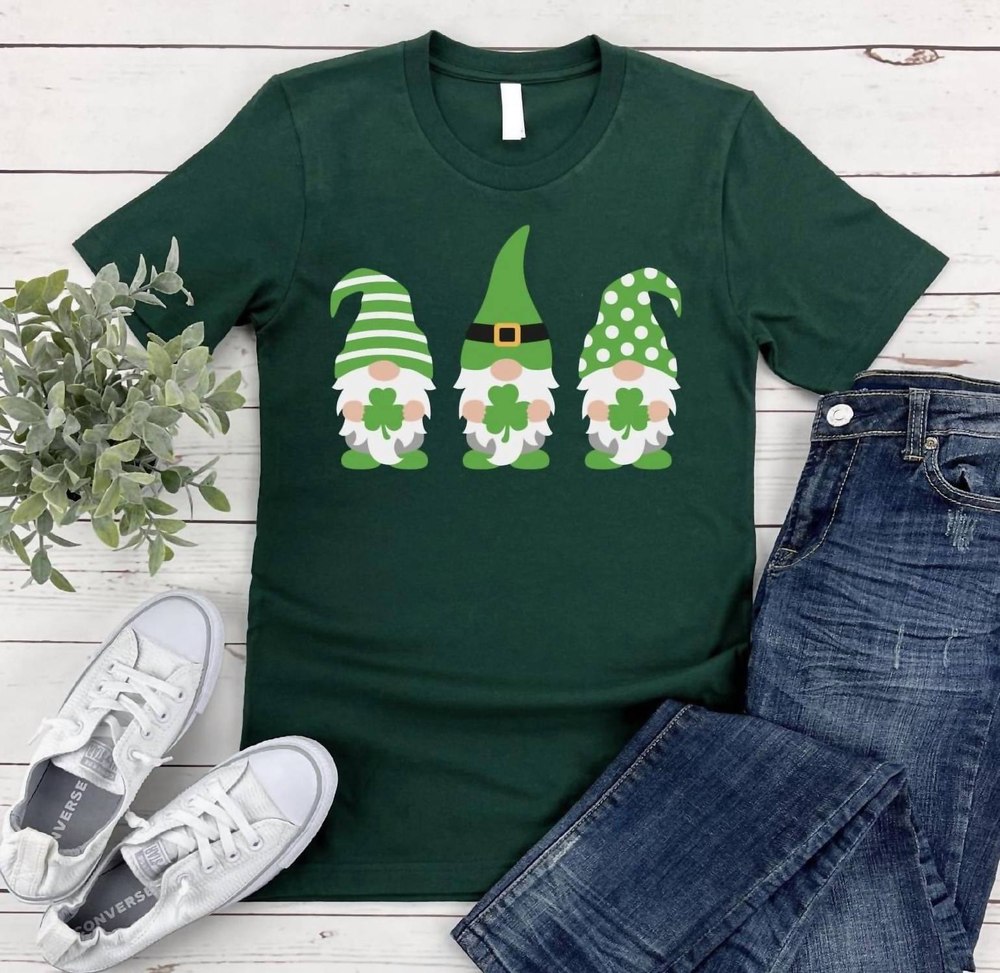 Lucky Gnomes Tee In Green 7766598156348