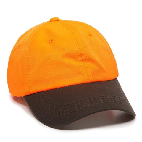 Outdoor Cap 553IS Blaze/ Dark Brown Unstructured Solid Back Hat