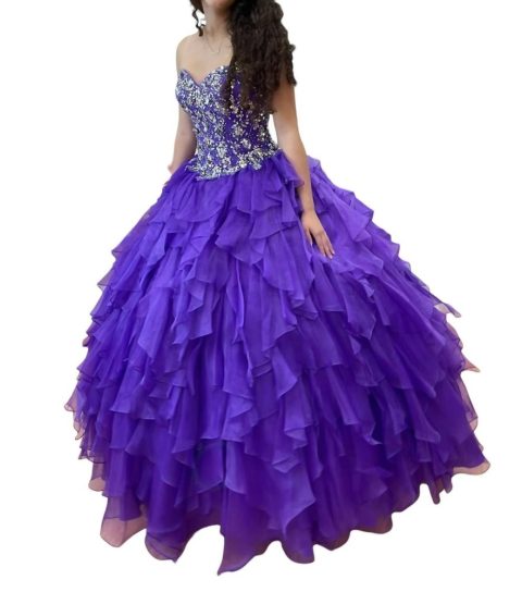 Off Shoulder Quinceañera Dress In Purple 7766600220732