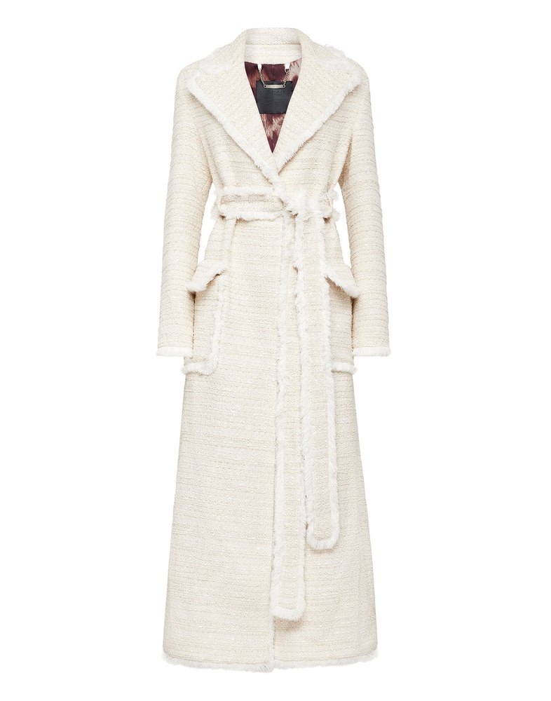 Bouclé Coat Embroidery 7676709863484