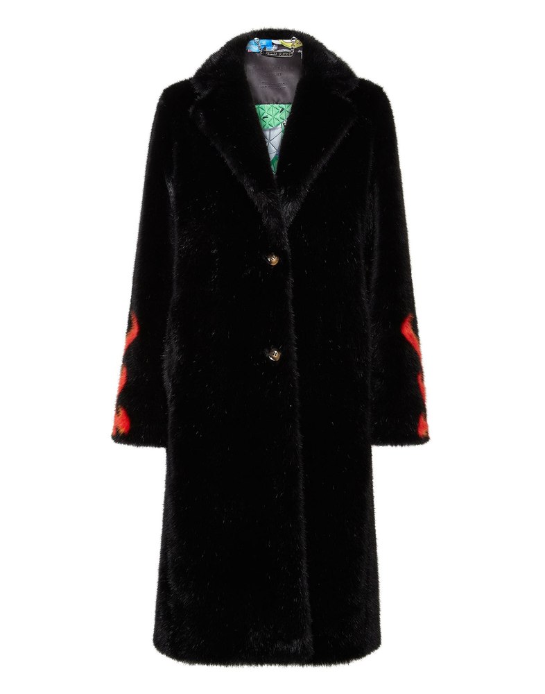Eco fur Long Coat Monsters 7676712976444