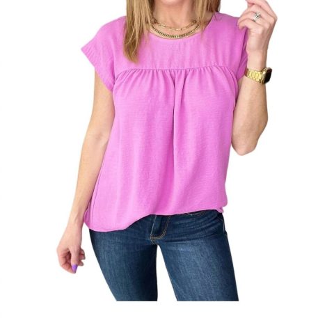 Airflow Babydoll Top In Magenta 7766598647868
