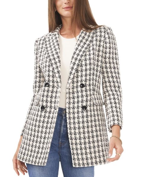 Vince Camuto Double-Breasted Longline Jacket 7766598778940