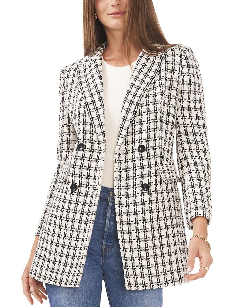 Vince Camuto Double-Breasted Longline Jacket 7766598778940