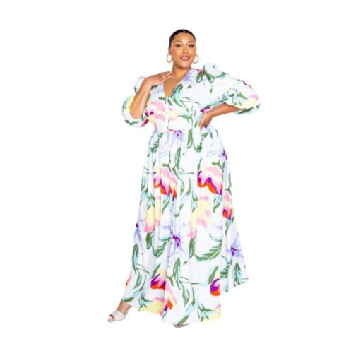 Long Dress With Front Button