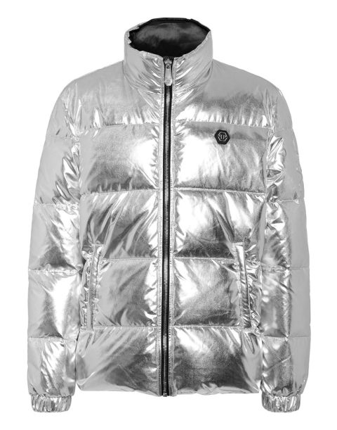 Nylon Puffer Jacket Gothic Plein 7676722774076