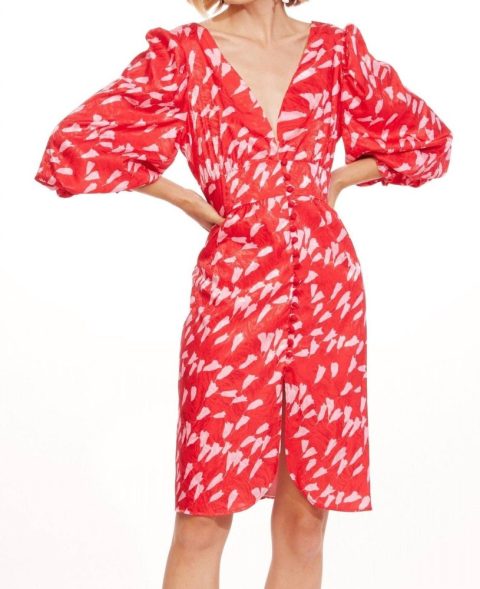 Everly Dress In Taffy Bloom 7676725887036