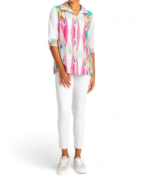 Colorful Vertical Vest In Multi 7676732932156
