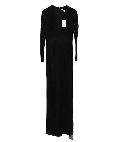 Diane Von Furstenberg Kyara Tux Lace Jumpsuit in Black Cotton 7766609264700