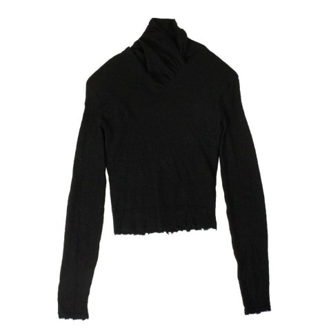 Unravel Project Cashmere Distressed Details Sweater – Black