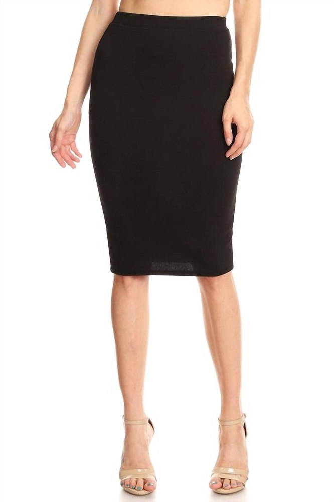 Pencil Skirt In Black 7766600712252