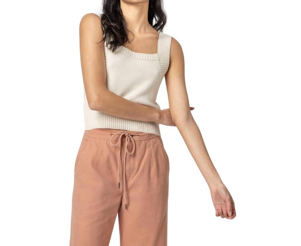 Sweater Tank Top In Ivory 7766612705340