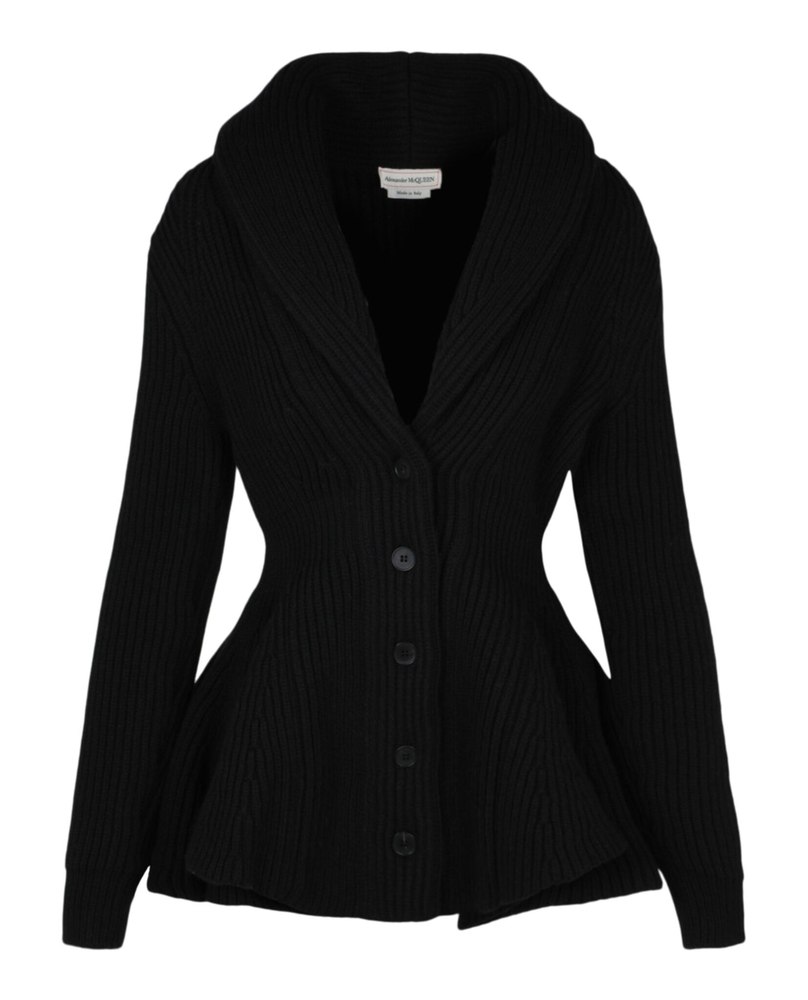 Peplum Wool Cardigan 7676732997692