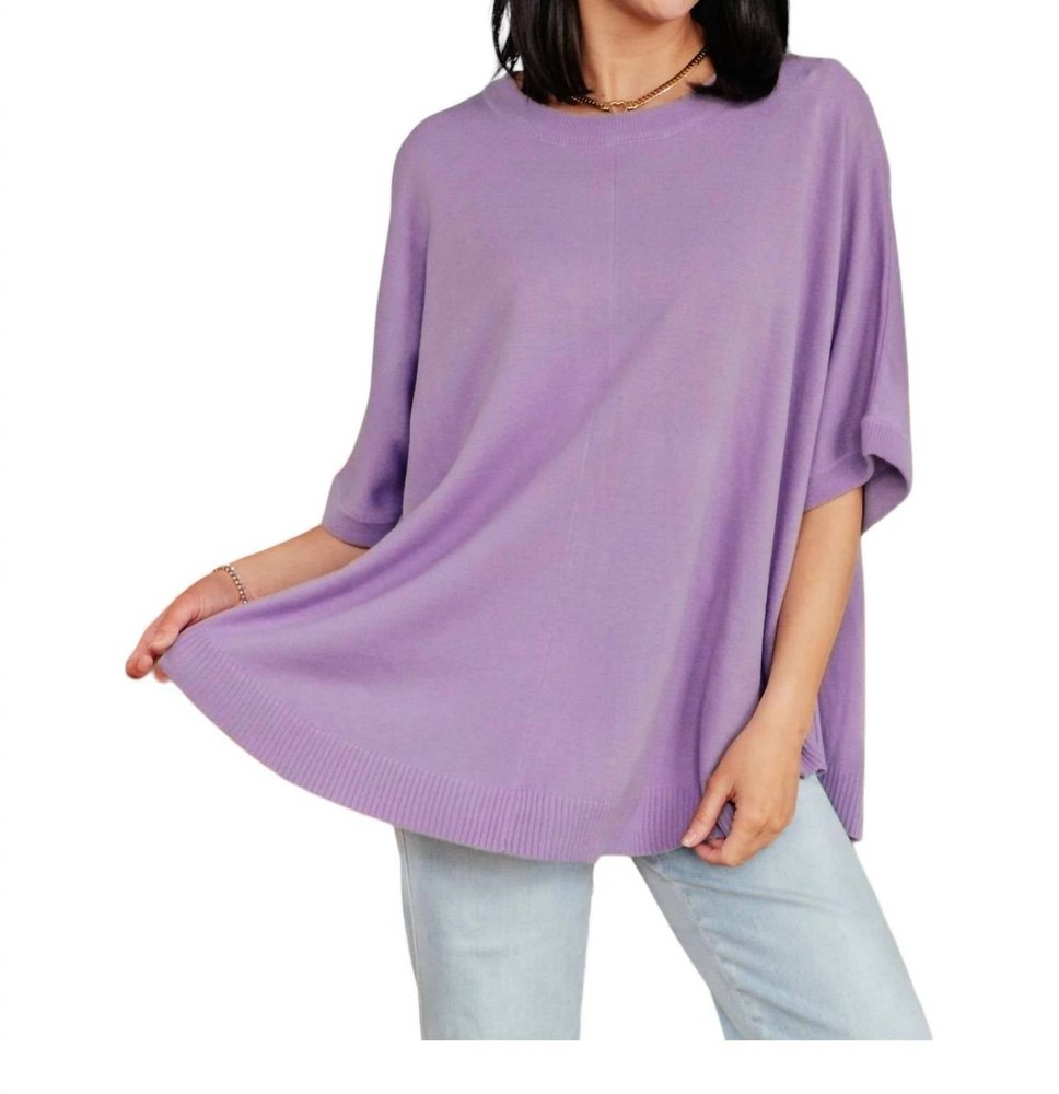 Whisper Dolman Sleeve Top In Lilac 7766618341436