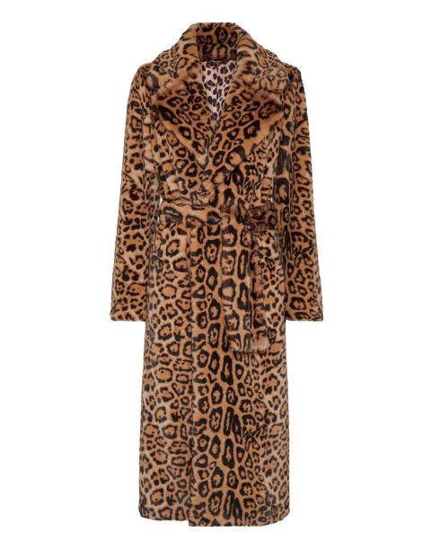 Eco Mink Coat Long Leopard 7676748431420