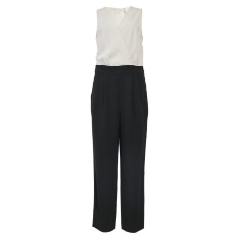 Diane von Furstenberg Arleen Sleeveless Jumpsuit in White Triacetate 7766622568508