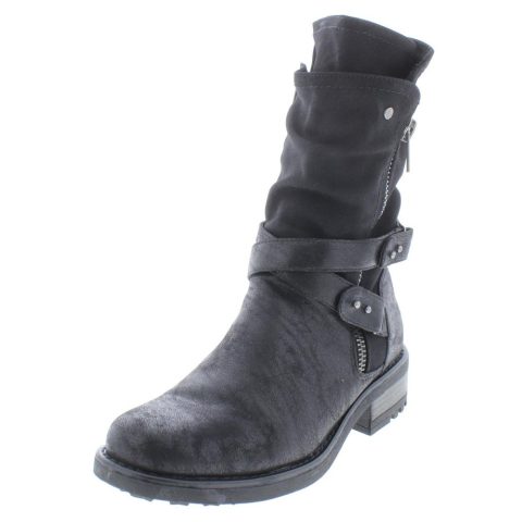 Sawyer Belted Moto Mid-Calf Boots