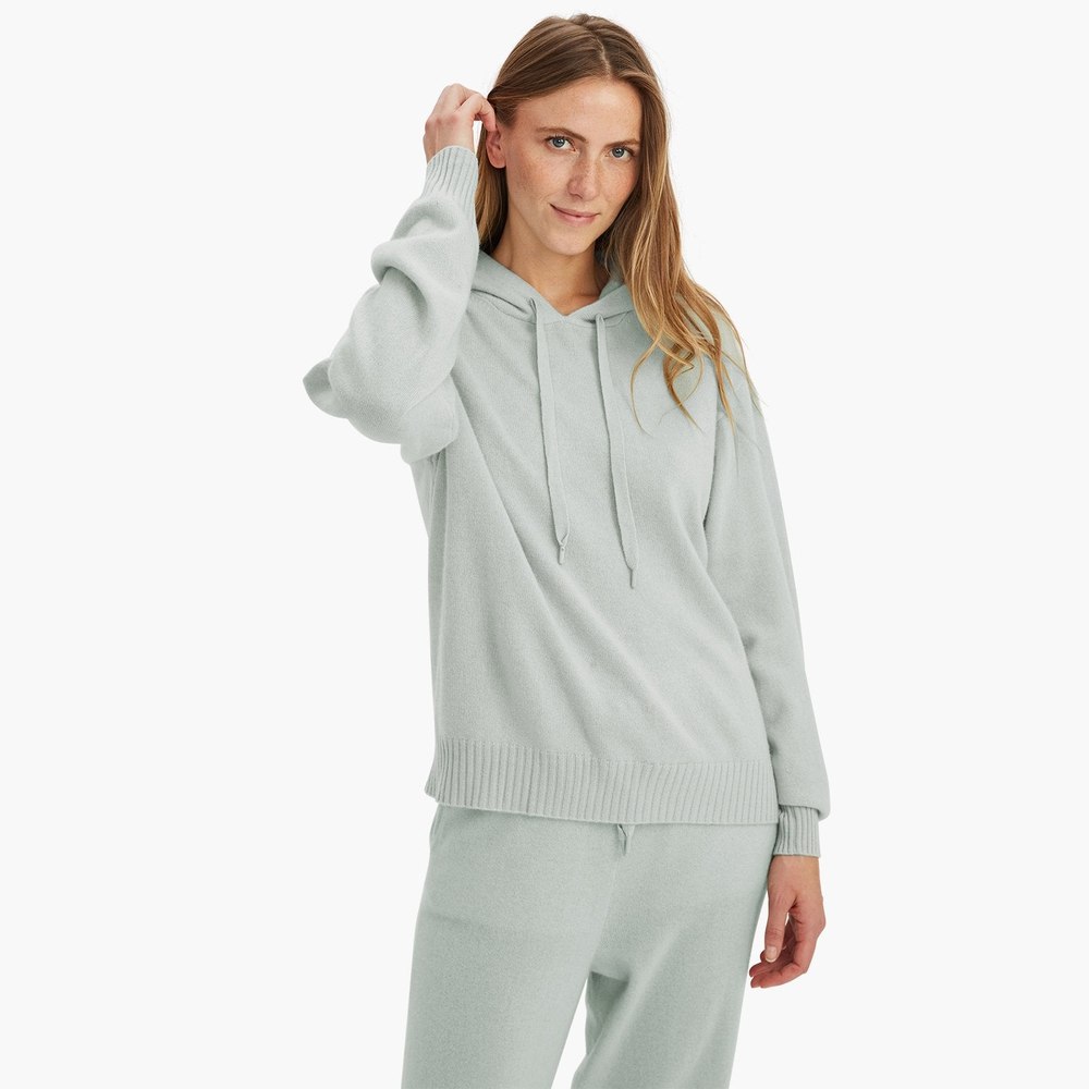 Cashmere Balloon Sleeve Hoodie 7143661731900