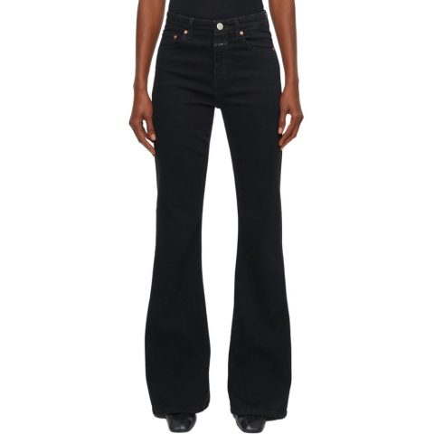 Rawlin Flare Leg Jeans In Dark Grey 7676775825468