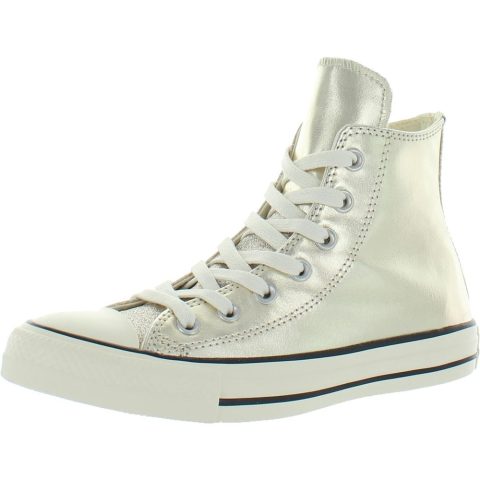 All Star Shiny Metal Metallic High Top Classic Fashion Sneaker