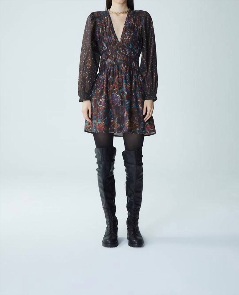 Jujuy Mac Short Dress In Black Dahlia