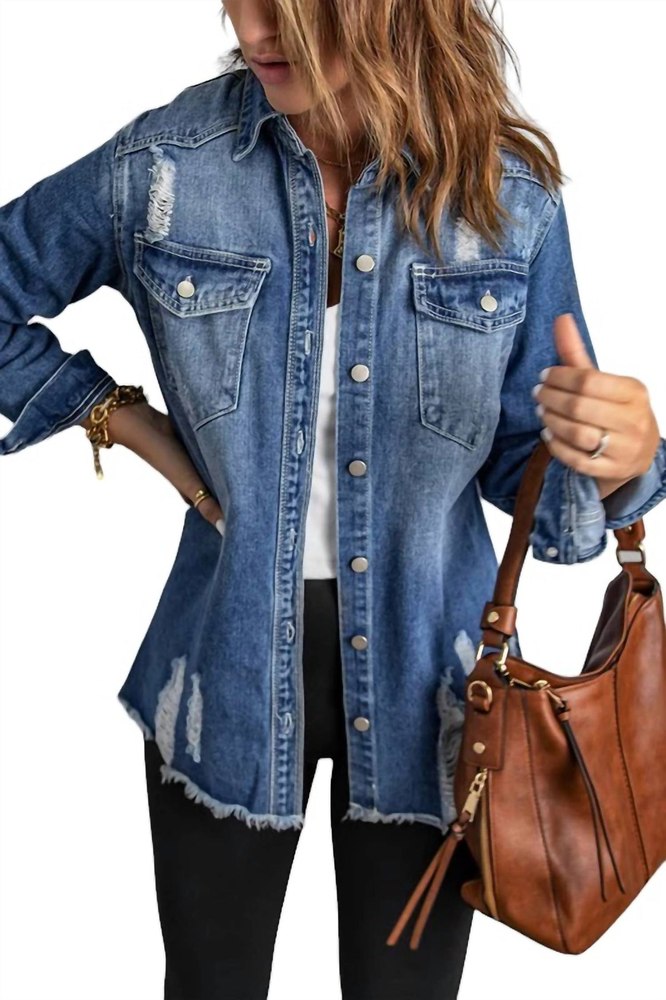 Denim Jacket In Chambray 7766645571644