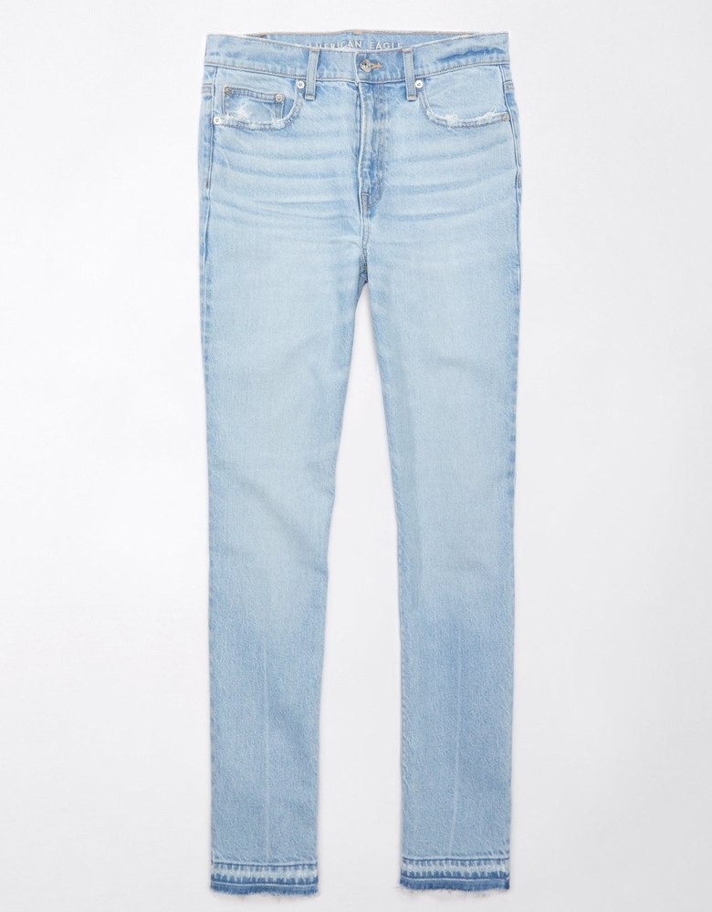 AE Stretch Super High-Waisted Straight Jean 7678394531900