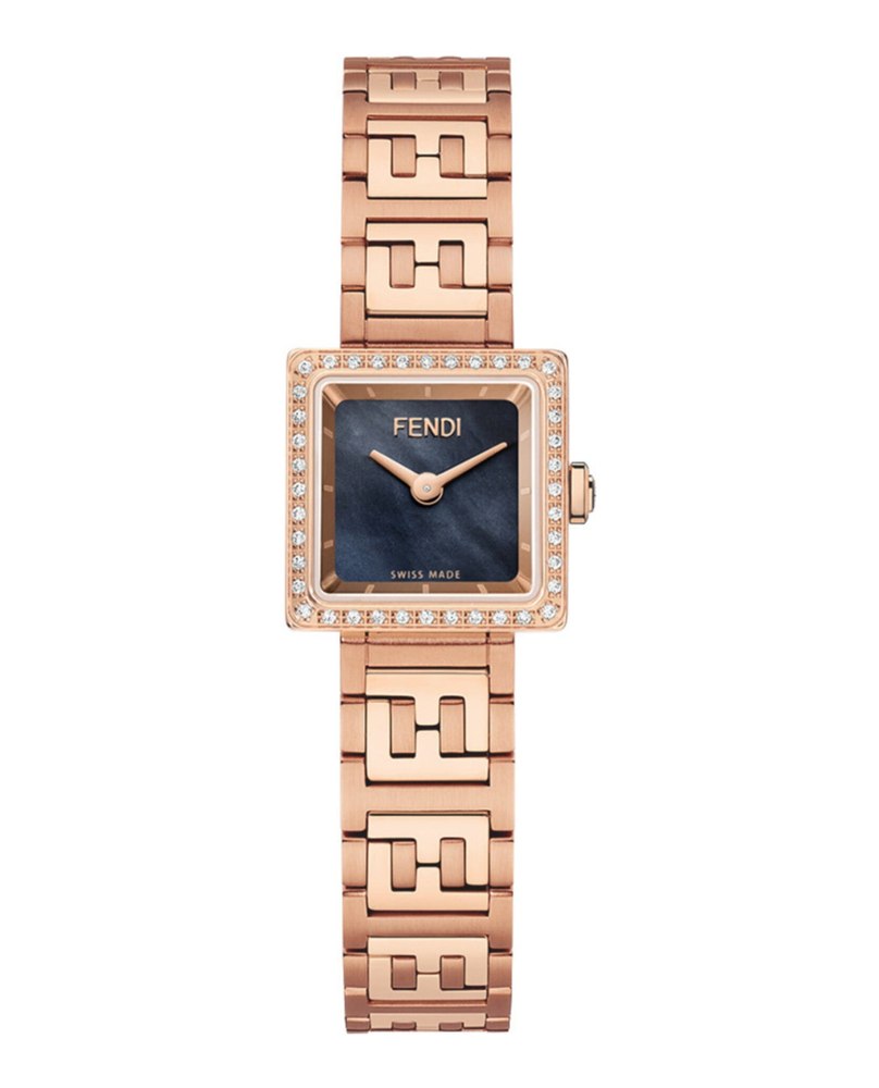 Forever Fendi Square Diamond Watch 7678390370364