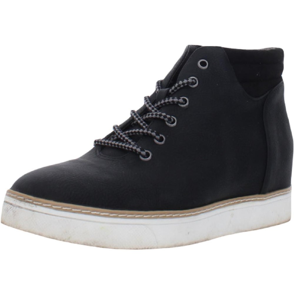 Dr. Scholl’s Into Groove Faux Leather Lace-Up Wedge Oxford Booties
