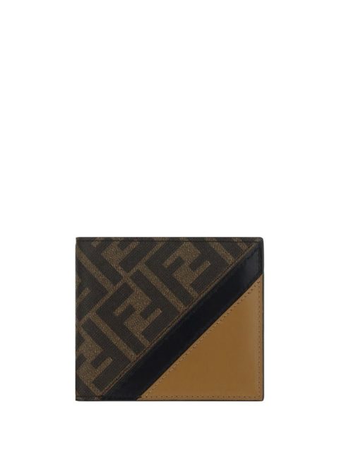 Fendi Fabric and Leather Bifold Men’s Wallet