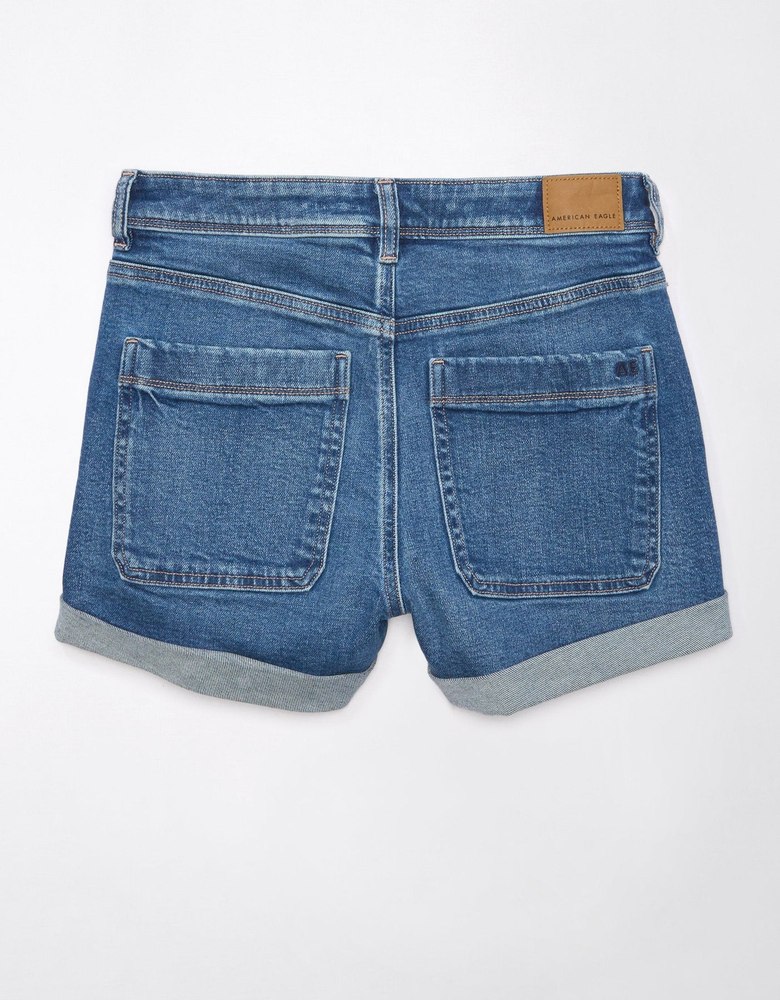 AE Stretch Denim Mom Short 7678397743164