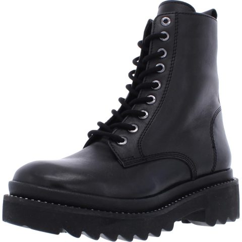 Graham Leather Platform Ankle Boots