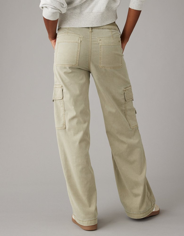 AE Dreamy Drape Stretch Cargo Super High-Waisted Baggy Wide-Leg Pant 7678398169148