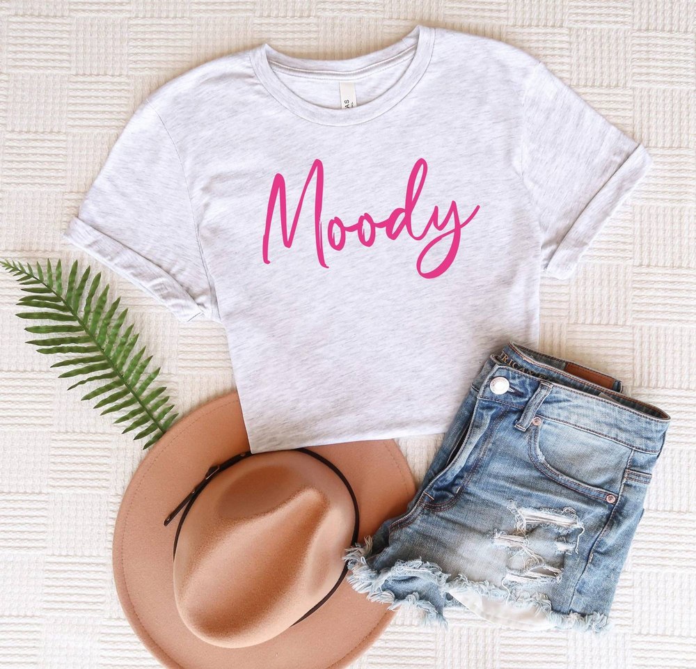 Moody Color Changing Tee In Grey 7766669262908