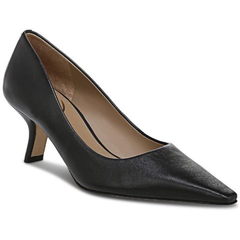 Bianka Sling Laceless Pointed Toe Kitten Heels