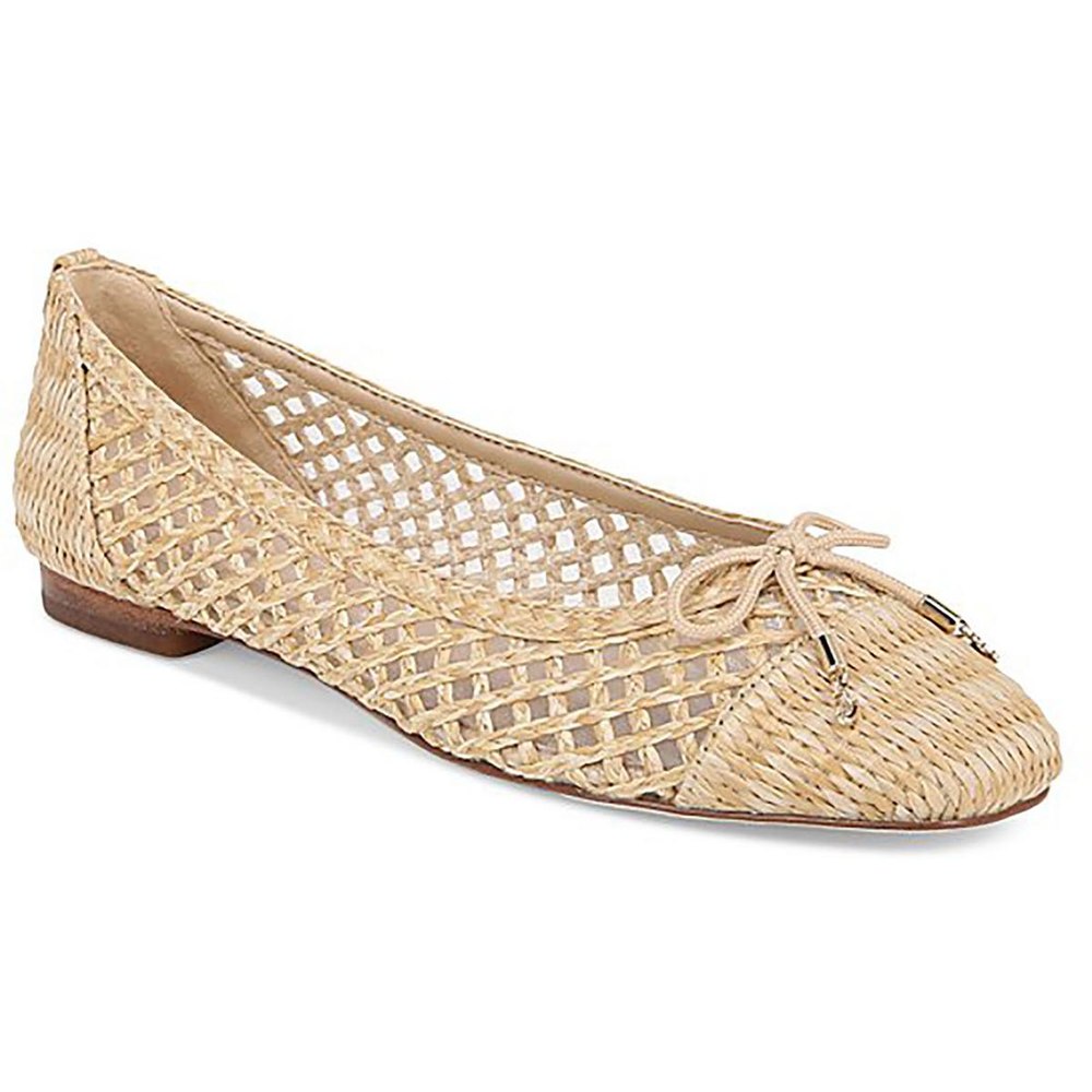 May Woven Toe Cap Ballet Flats