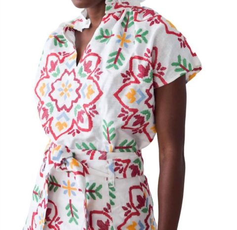 Vicki Top In Fiesta Medallion 7766680535100