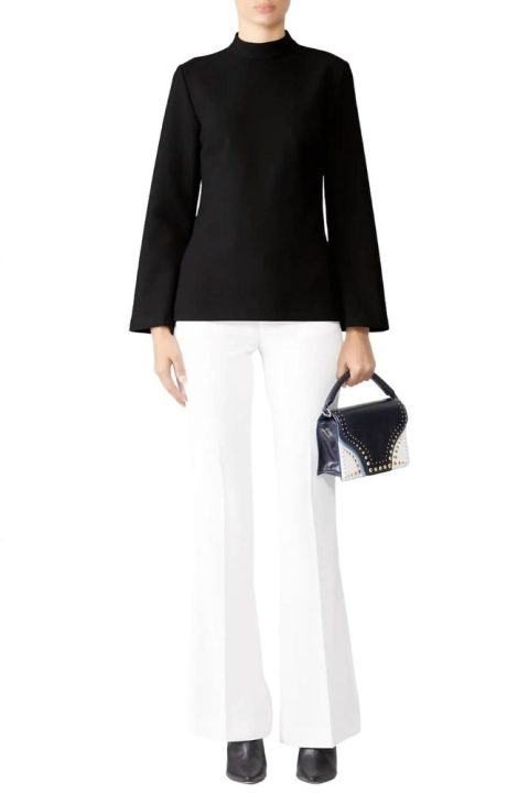 Hostess Top In Black 7766680600636