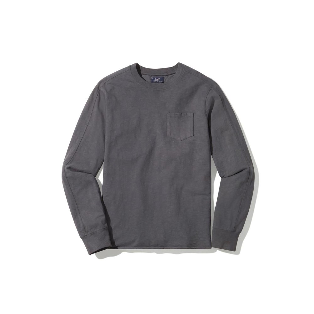 Garment Dyed Pocket Tee In Gargoyle