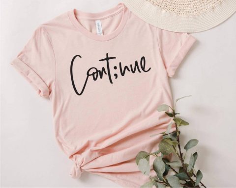 Cont;nue Tee In Pink 7766682697788