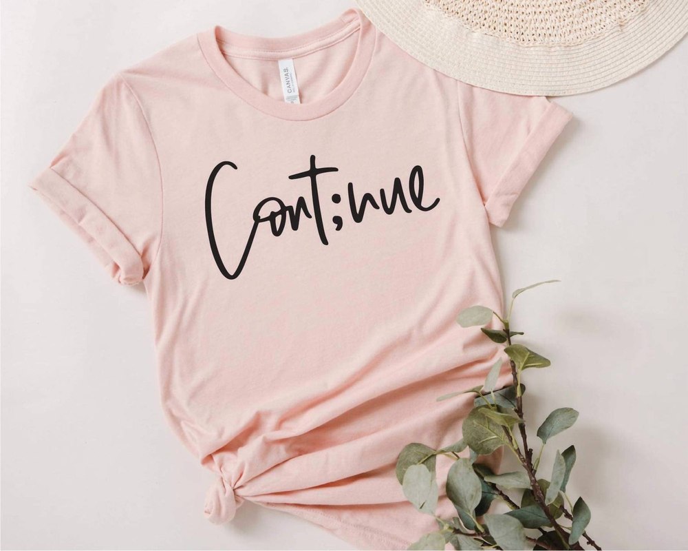 Cont;nue Tee In Pink 7766682697788