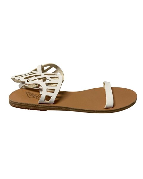 Ancient Greek Sandals Ikaria Lace Vachetta in White Leather 7766683811900