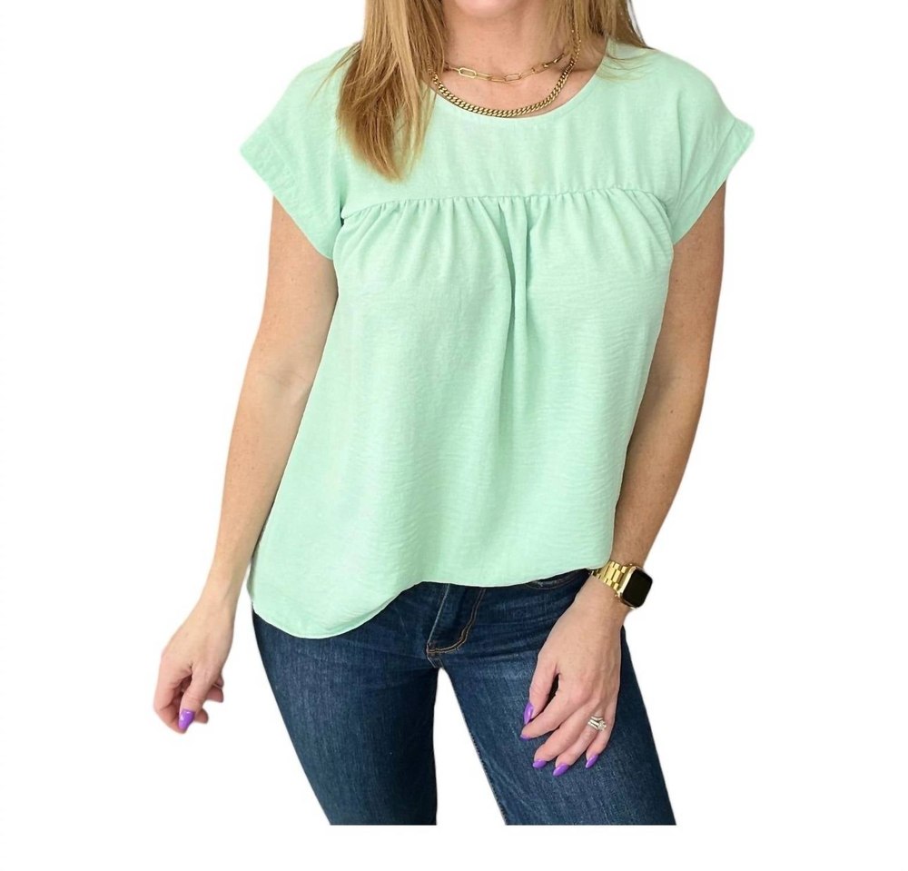 Airflow Babydoll Top In Sage 7766685450300